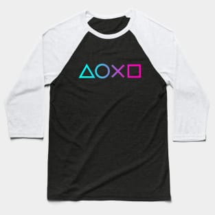 PS4 Ombre [Large Print] Baseball T-Shirt